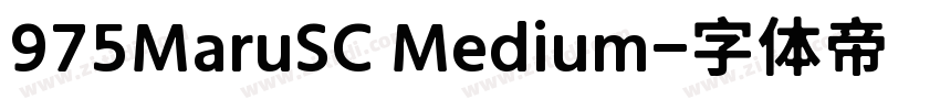 975MaruSC Medium字体转换